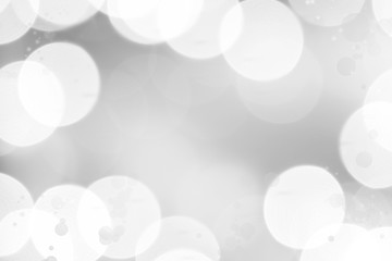 Abstract blurred silver grey bokeh background