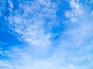 blue sky background with tiny clouds