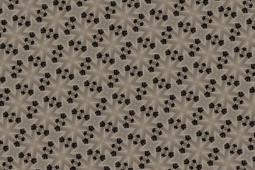 Светло-коричневый орнамент с элементами чёрного цвета. T
