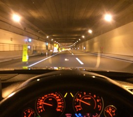 Underwater Tunnel Night Drive