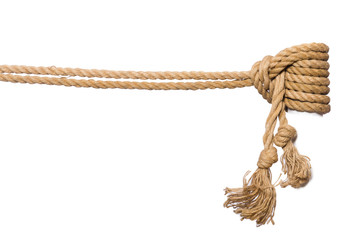 Rope isolated on the white background