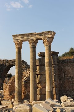 Ephesus antique ruins of the ancient city in the province of Selcuk, Turkey