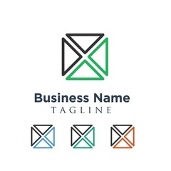 Square vector logo icon