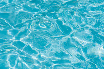 closeup water in swimming pool