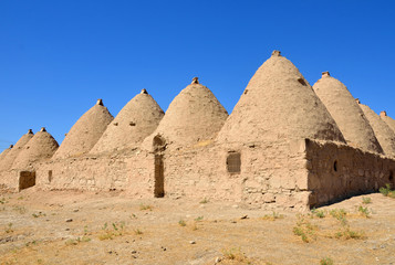 Beehive houses in the village of Harran,Tuekey