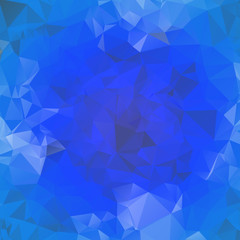 Fototapeta premium Blue Polygonal Mosaic Background