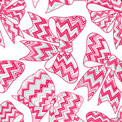 Bows seamless pattern