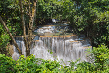 Huay Mae Kamin waterfall in Kanjanaburi , Thailand