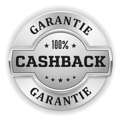 Silberner Cashback Garantie Siegel