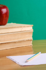 apple over books