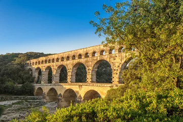 Acrylic prints Pont du Gard Bridge Pont du Gard over Gardon river