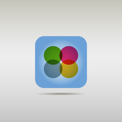 Business Abstract Circle icon. Corporate, Media, Technology