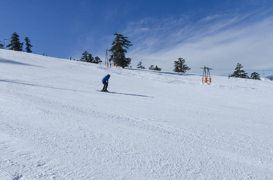 ski snow winter, downhill, Vasilitsa Greece