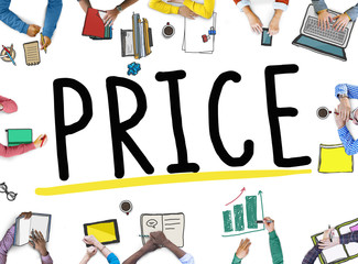 Price Cost Value Money Amount Rate Commerce Concept