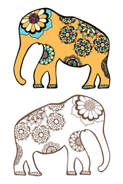 stylized elephant