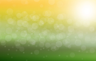 Vector green blurred background