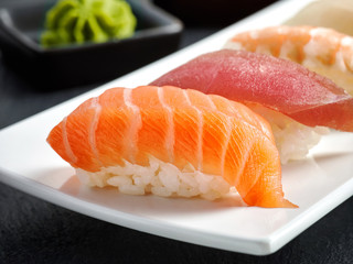 various sushi