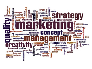 Conceptual business word cloud