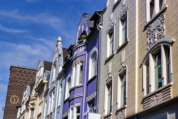 Sanierte Häuserzeile