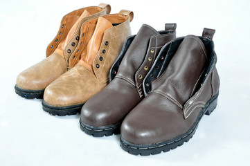 Black and brown shoes