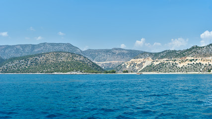 mountains on the Turkish coast. Kemer