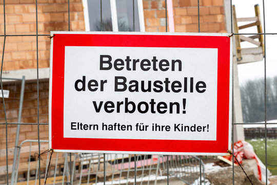 Baustelle, Betreten Verboten