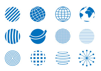 Globe icons