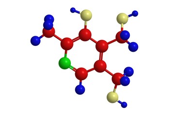 Molecular structure of pyridoxine