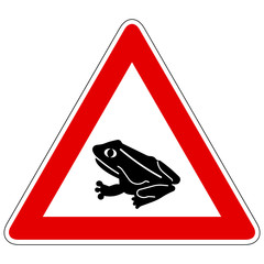 Amphibienwanderung (Aufstellung rechts) – Gefahrzeichen