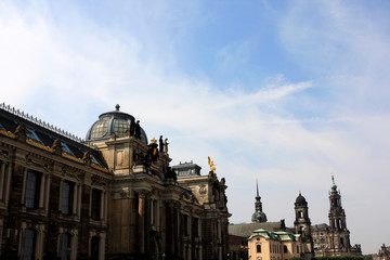 Buildings in the center of Dresden, Germany