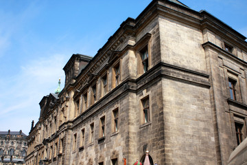 Fototapeta na wymiar Buildings in the center of Dresden, Germany