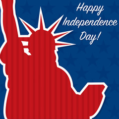 Liberty independence Day card in vector format.