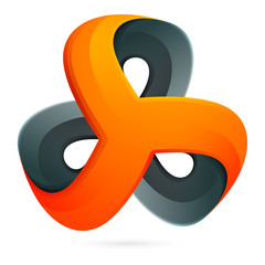 Abstract triangle vector logo