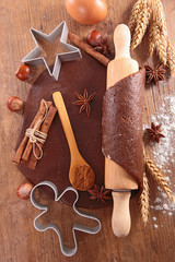 ingredient for baking christmas cookie