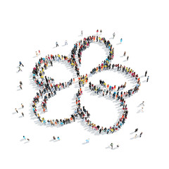  group  people shape  flower cartoon