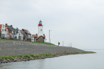 Fototapeta na wymiar Lighthouse village