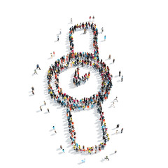 people shape  watches cartoon