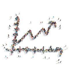 people shape  graph cartoon