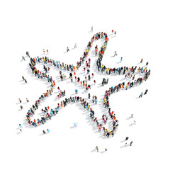 people shape  starfish
