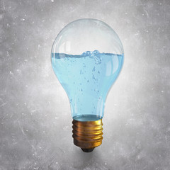 Bulb filled with water