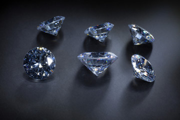 Diamonds on a dark background