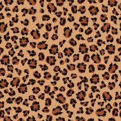 Seamless background of leopard fur