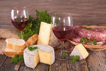 wine and cheese