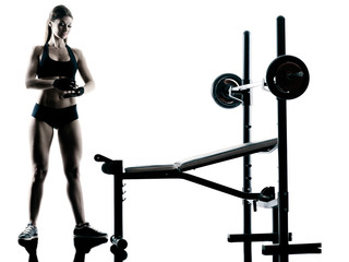 body buiding woman isolated