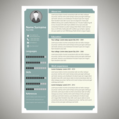 Obraz premium Resume template