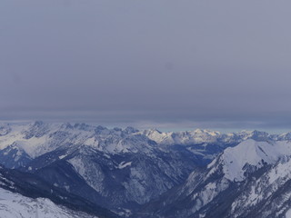 Fototapeta na wymiar Austrian Alps Snow winter