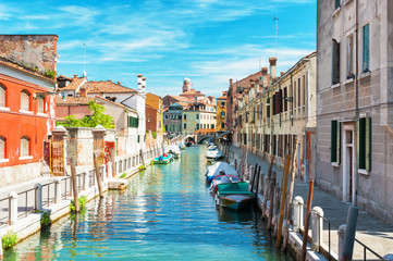 Canal in Venice, Italy.
