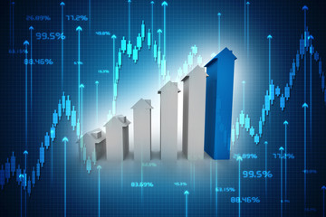 business graph background