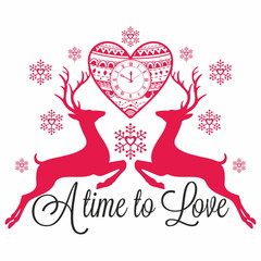 Deers. Reindeer. A time to love.