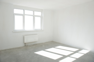 Empty white room